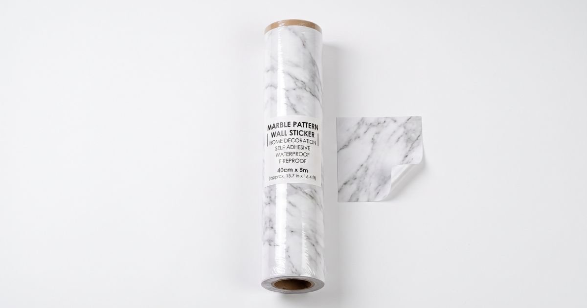40cm marble pattern wall sticker in rolls for home decoration self adhesive wallpaper waterproof and fireproof wall art stickers review