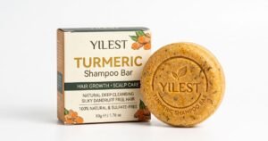 50g yilest turmeric shampoo bar for hair growth scalp care natural deep cleansing silky dandruff free hair review