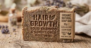 60g organic natural soap bar hair growth solid shampoo conditioner moisturise sles free clean vegan review