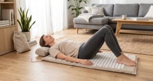 7444cm nature linen coconut palm massage yoga mat sport pillow mat with bag lotus spike acupressure mat cushion accupresure mat review