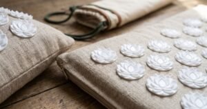 7444cm nature linen coconut palm massage yoga mat sport pillow mat with bag lotus spike acupressure mat cushion accupresure mat review