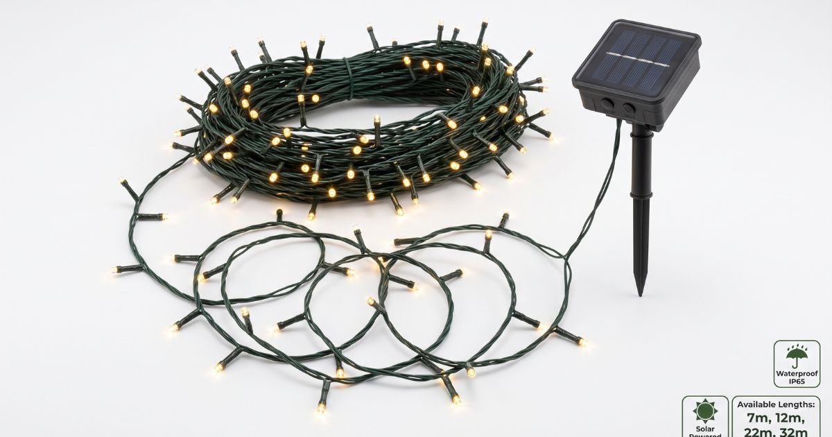 7m 12m 22m 32m led solar string fairy lights outdoor path garlands lamp patio waterproof christmas wedding garden street lights review