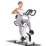 Foldable Exercise Bike with Heart Rate Sensors - 8 Resistance Level Stationary Fitness Bike, LCD Display - Image 7