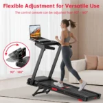Foldable Treadmill with 20% Auto Incline - Heavy Duty Walking Pad Treadmill with LCD Display, 1-12km/h - Image 2