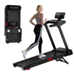 Foldable Treadmill with 20% Auto Incline - Heavy Duty Walking Pad Treadmill with LCD Display, 1-12km/h - Image 7