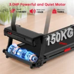 Foldable Treadmill with 20% Auto Incline - Heavy Duty Walking Pad Treadmill with LCD Display, 1-12km/h - Image 4