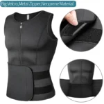Men's Body Shaper Waist Trainer Sauna Vest - Double Belt Sweat Shirt Corset for Abdomen Slimming & Fat Burn - Image 8