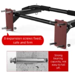Wall Mounted Heavy Duty Chin Up Bar - Pull Up Bar for Home Gym Back & Core Strength Training - Image 4