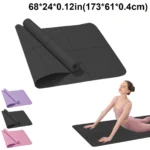 EVA Foam Yoga Mat 4mm Thick - Comfortable Sports Mat for Yoga, Pilates & Gymnastics