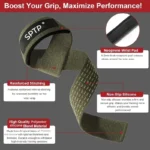 Gym Lifting Straps 2Pcs Non-Slip Silicone - Wrist Grip Straps for Weightlifting, Deadlift & Bodybuilding - Image 3