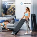 Foldable Under Desk Treadmill 2.5HP - Quiet Walking Pad with Remote Control, LED Display, 300lbs Capacity - Image 4