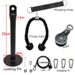 DIY Fitness Pulley Cable Machine System - Adjustable 2.5m Cable Attachment for Biceps, Triceps & Arm Training - Image 4