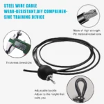 DIY Fitness Pulley Cable Machine System - Adjustable 2.5m Cable Attachment for Biceps, Triceps & Arm Training - Image 3