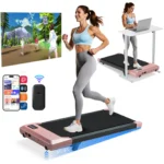Foldable Under Desk Treadmill 2.5HP - Quiet Walking Pad with Remote Control, LED Display, 300lbs Capacity - Image 7