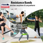 5 Pack Loop Resistance Bands Set 5-40lbs - Non-Slip TPE Stretching Bands for Full Body, Yoga & Physical Therapy - Image 5
