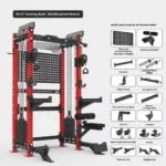 Commercial Smith Machine Power Squat Cage - Multi-Functional Cable Gym Equipment for Full Body Home Workout - Image 18