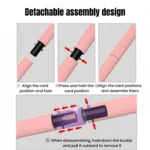 Portable Yoga Pilates Bar with Resistance Band - Muscle Toning Stick for Stretching & Full Body Workout - Image 5