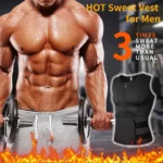 Men's Body Shaper Waist Trainer Sauna Vest - Double Belt Sweat Shirt Corset for Abdomen Slimming & Fat Burn - Image 4