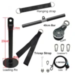 DIY Fitness Pulley Cable Machine System - Adjustable 2.5m Cable Attachment for Biceps, Triceps & Arm Training - Image 5