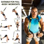 Bodyweight Training Straps with Door Anchor - Resistance Pulling Rope for Full Body Workout & Yoga Fitness - Image 3