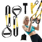 Suspension Training Strap Set - Wall Mount Professional Strength & Yoga Fitness Trainer