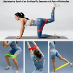 5 Pack Loop Resistance Bands Set 5-40lbs - Non-Slip TPE Stretching Bands for Full Body, Yoga & Physical Therapy - Image 8