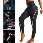 Women's Sauna Sweat Shaper Pants - Slimming Waist Belly Control Shapewear Workout Gym Leggings - Image 5