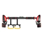 Adjustable Doorway Pull Up Bar with Pull Rings - No Drilling Chin Up Dip Station for Home Gym - Image 6