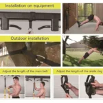 Bodyweight Training Straps with Door Anchor - Resistance Pulling Rope for Full Body Workout & Yoga Fitness - Image 5
