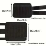 4Pcs Adjustable Ankle & Wrist Weight Sandbags - Fitness Running Leg Training Weights for Men & Women - Image 2