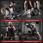 Gym Lifting Straps 2Pcs Non-Slip Silicone - Wrist Grip Straps for Weightlifting, Deadlift & Bodybuilding - Image 4