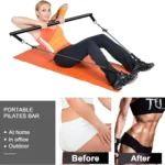 Portable Yoga Pilates Bar with Resistance Band - Muscle Toning Stick for Stretching & Full Body Workout - Image 4