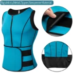 Men's Body Shaper Waist Trainer Sauna Vest - Double Belt Sweat Shirt Corset for Abdomen Slimming & Fat Burn - Image 9