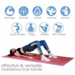 5 Pack Loop Resistance Bands Set 5-40lbs - Non-Slip TPE Stretching Bands for Full Body, Yoga & Physical Therapy - Image 3