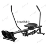 Foldable Hydraulic Rowing Machine - Household Home Fitness Rower with Adjustable Resistance - Image 3