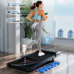 Foldable Under Desk Treadmill 2.5HP - Quiet Walking Pad with Remote Control, LED Display, 300lbs Capacity - Image 2