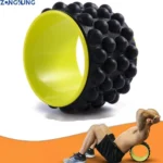 Premium Foam Yoga Wheel Back Roller - Back Stretcher & Massager for Pain Relief, Home Gym Fitness