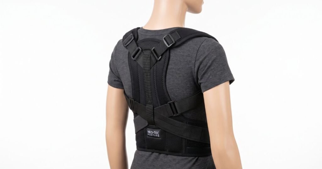 adjustable posture corrector back brace for men women upper back shoulder support review