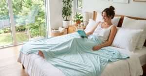 air condition comforter for summer pure color ice silk cooling blanket lightweight and smooth twin king size cold quilt review