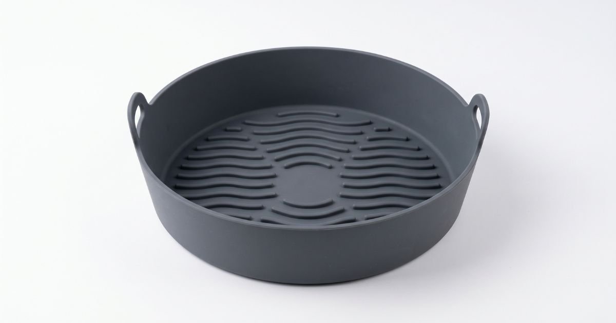 airfryer silicone basket reusable oven baking tray silicone mold for air fryer pizza fried chicken basket air fryer accessories review