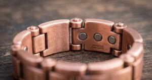 aradoo mens pure copper bracelet 3500 gauss 3x strongth magnetic therapy link bracelets review