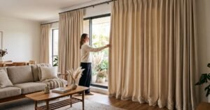 cream beige blackout australian cashmere wool velvet insulation curtain custom curtains for living dining room bedroom review