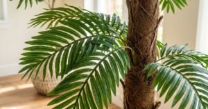 inch giant artificial palm tree realistic full lush greenery indoor outdoor all season decor for home office wedding party review