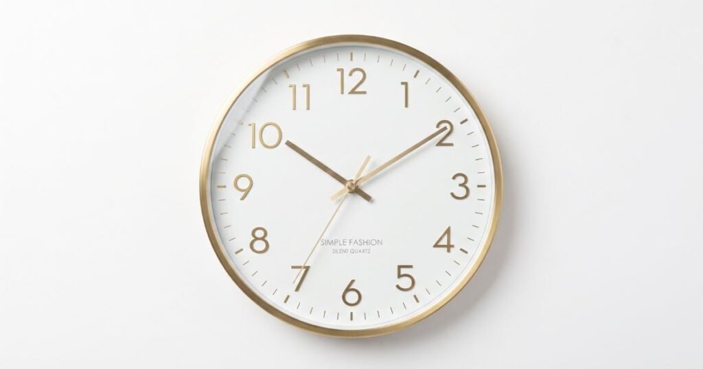 inch simple fashion wall clock light luxury quiet no ticking sound decorative clock suitable for study living room review