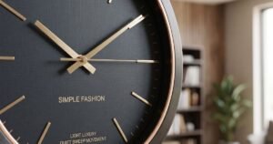 inch simple fashion wall clock light luxury quiet no ticking sound decorative clock suitable for study living room review