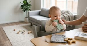 new baby teether mobile phone shape silicone teether teething toy kids sensory educational toy baby gift set review
