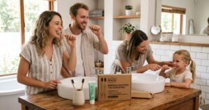 pack bamboo charcoal toothbrushes 2 family sets ultra soft wave bristles 100 biodegradable eco toothbrush for adults couples review
